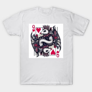 Possum Dragon Queen of Hearts T-Shirt